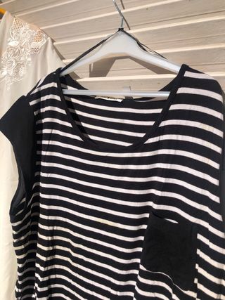 Jerséis punto roma multicolor y blanco