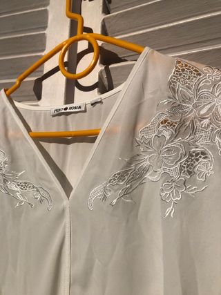 Jerséis punto roma multicolor y blanco