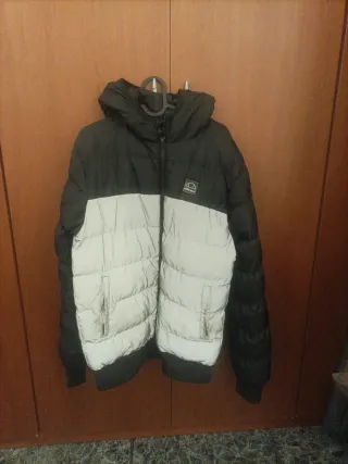 Plumón anorak Ellesse Negro y plateado