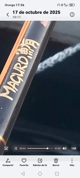 Cañas de curricán para pesca