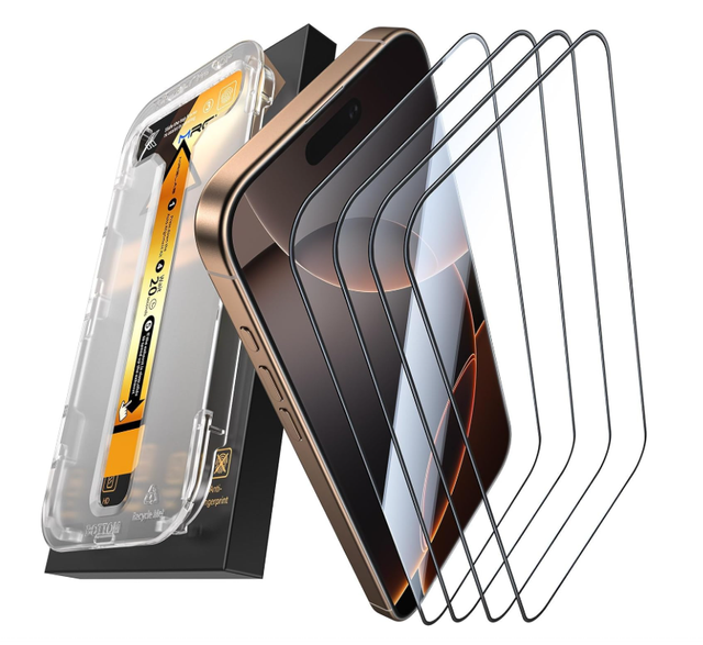 4 Pellicole Vetro Temperato iPhone 16 Pro Max