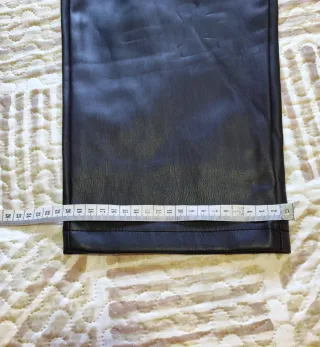 Pantalón polipiel mujer negro