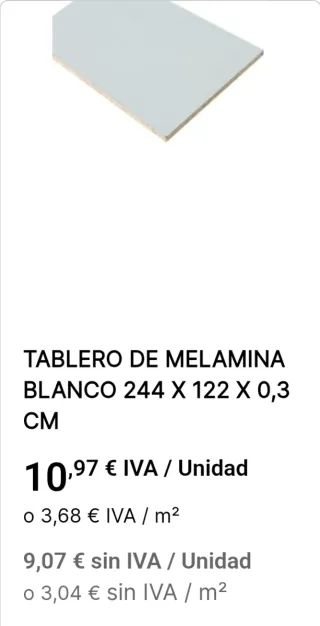 Tablero de melamina
