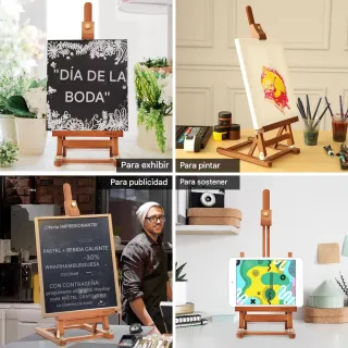 Caballete de mesa de madera