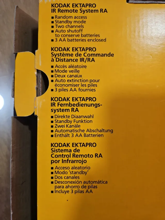 Mando Kodak Ektapro para proyectores de diaposivas