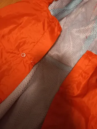 Impermeabile cane arancione/grigio