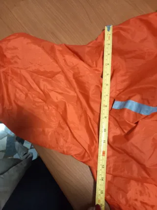 Impermeabile cane arancione/grigio