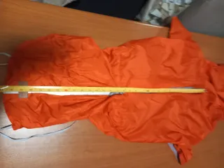 Impermeabile cane arancione/grigio