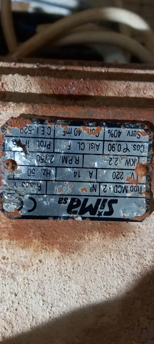 Motor para cortadora de azulejos