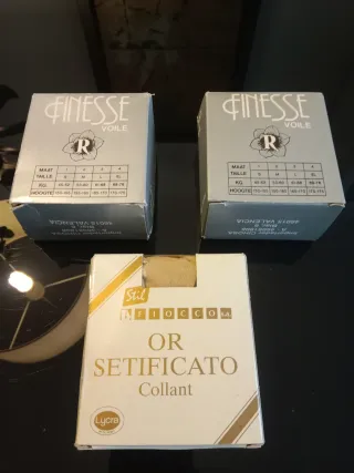 Medias Finesse Voile Talla M Beige