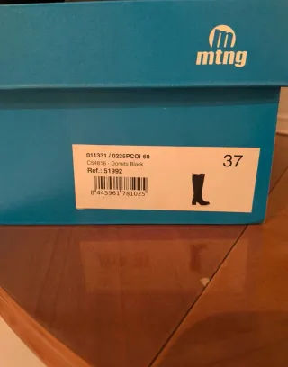 Botas MTNG Negras Talla 37