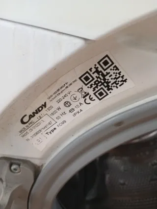 Lavadora Candy Smart Touch rodamiento para cambiar