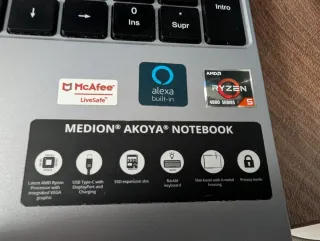 Portátil Medion E15303 Ryzen 5 15.6'