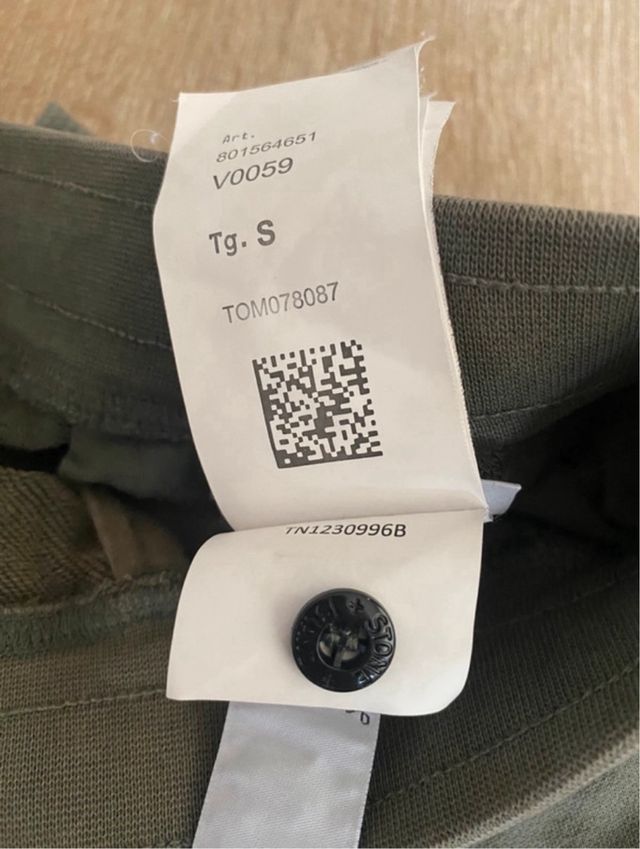 Stone Island Pantalón Corto Verde Talla M