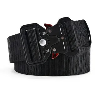 Cinturón Táctico Hebilla Metálica Negra