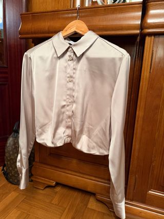 Camisa de vestir beige