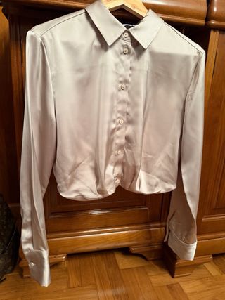 Camisa de vestir beige