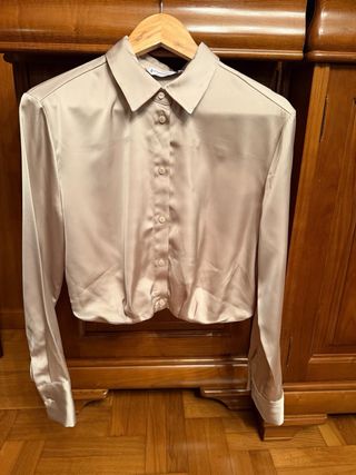 Camisa de vestir beige