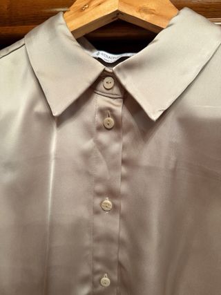 Camisa de vestir beige