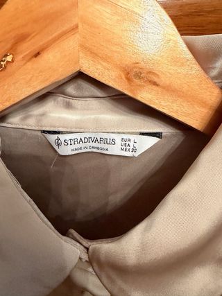 Camisa de vestir beige