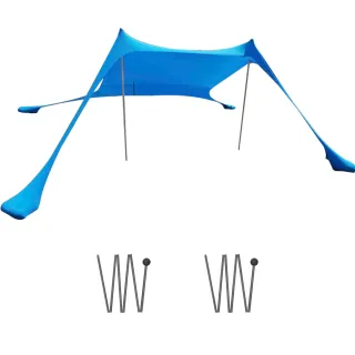 Tienda de playa azul portátil