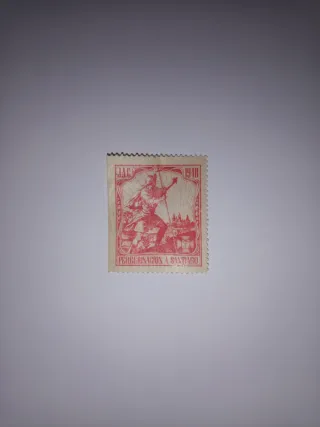 Sello Peregrinación a Santiago 1910