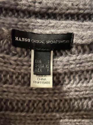 Chaqueta de lana Mango mujer gris