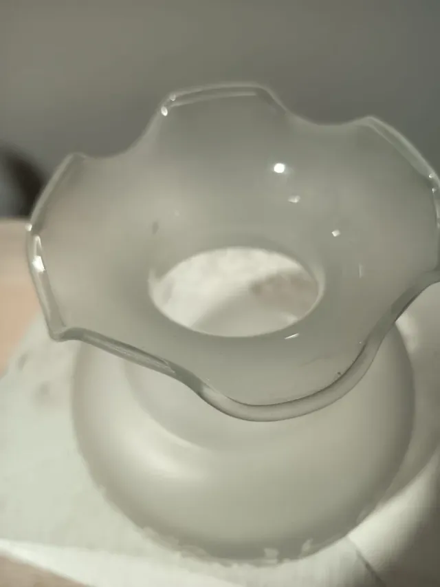 Tulipa de cristal decorada