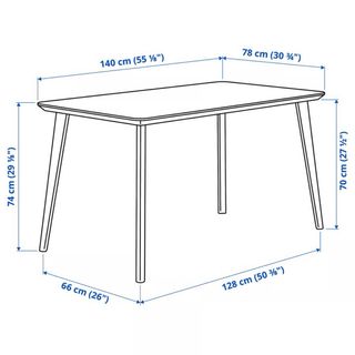 Mesa de comedor Ikea Lisabo madera