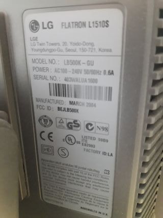 Monitor LG Flatron L1510S