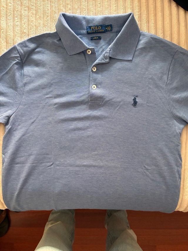 Polo Ralph Lauren Slim Fit Celeste Talla M