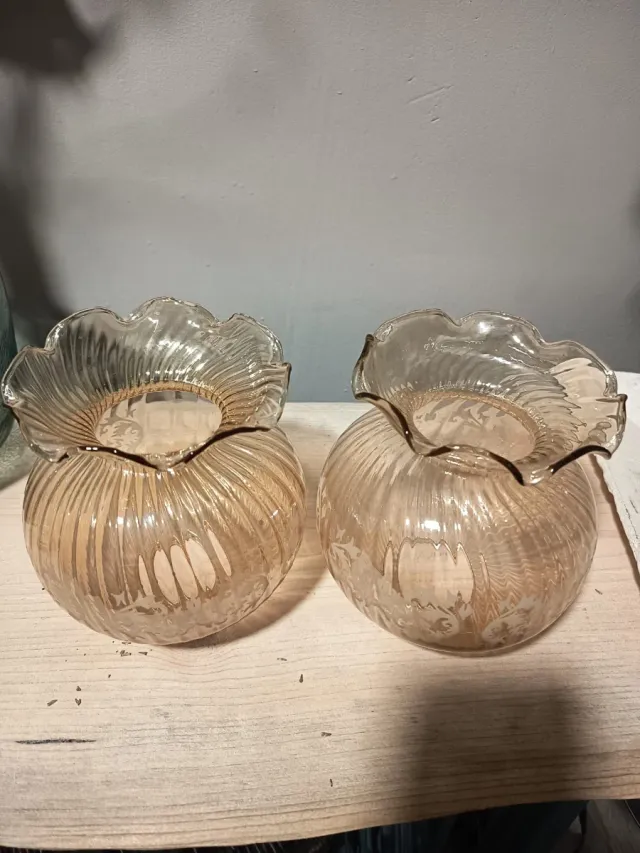 Tulipas de cristal decoradas