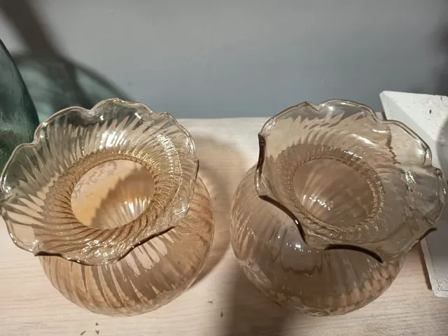 Tulipas de cristal decoradas