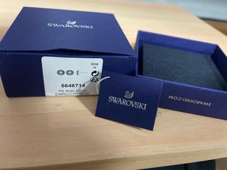 Pendientes Swarovski Botón Verde y Plata