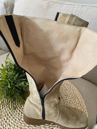 Botas Ante Beige Talla 38