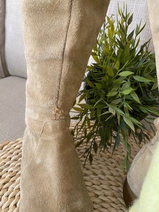 Botas Ante Beige Talla 38