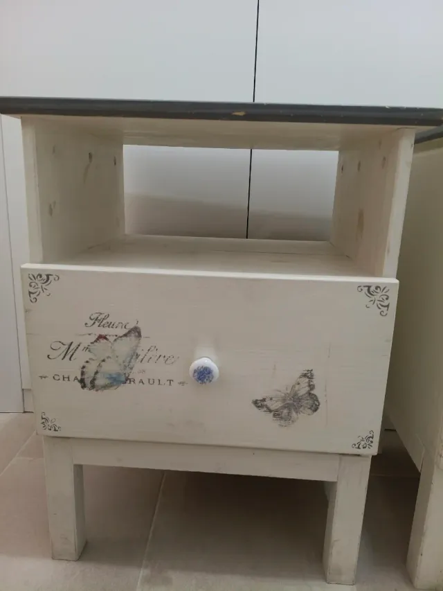 Mesitas de noche rústicas madera