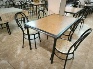 Sedie metalliche vintage tipo Thonet