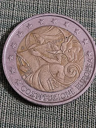 2 Euro Commemorativa Costituzione Europea 2005