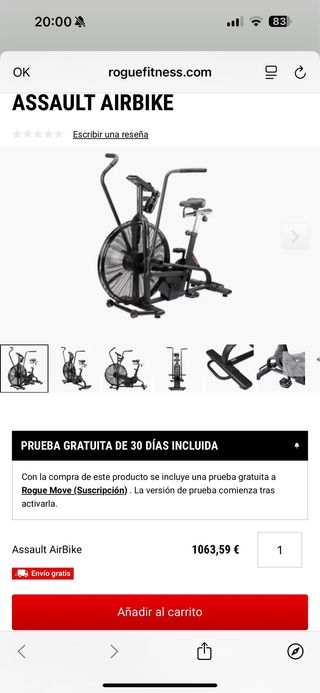 Bicicleta Aire CrossFit Profesional Assault