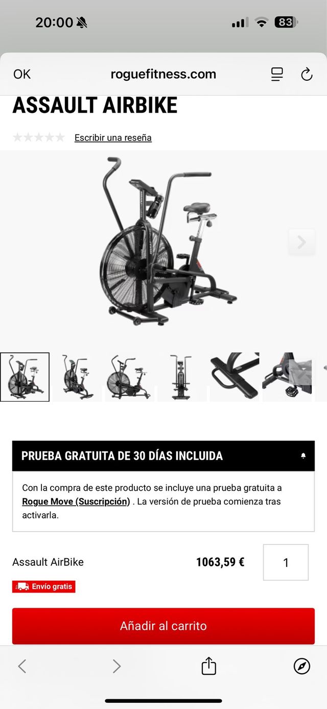 Bicicleta Aire CrossFit Profesional Assault