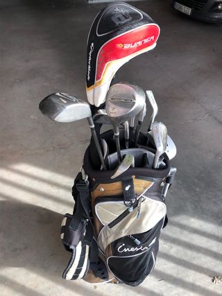 Bolsa y palos de golf para zurdo Wilson/Taylormade