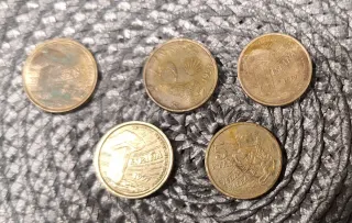 Lote 5 Monedas 5 Pesetas España  Juan Carlos I.