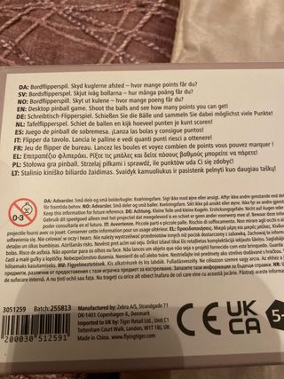 Juego de mesa pinball de escritorio