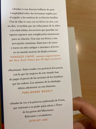 Libro Mitología: Ariadna. Jennifer Saint. Español.