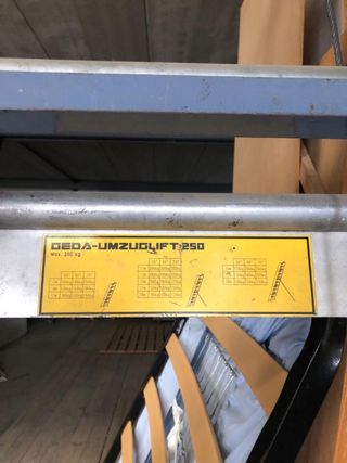 elevador GEDA desmontable 19 mt