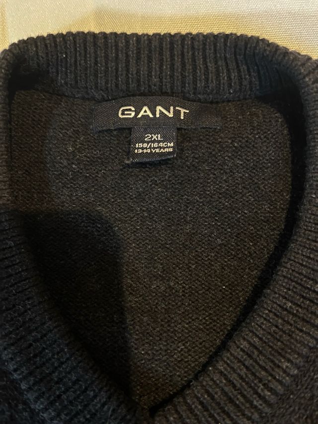GANT jersey gris marengo algodón 164 niño