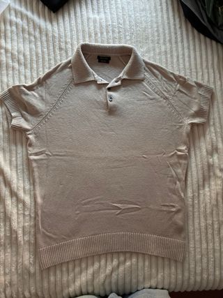 Polo Massimo Dutti Beige Talla S