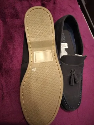 Mocasín de hombre en color azul marino