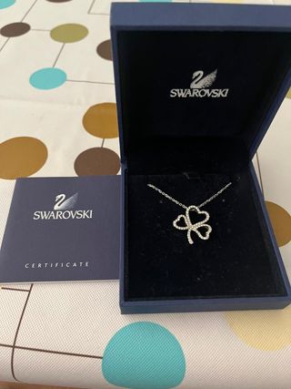 Colgante Trébol Swarovski Plata